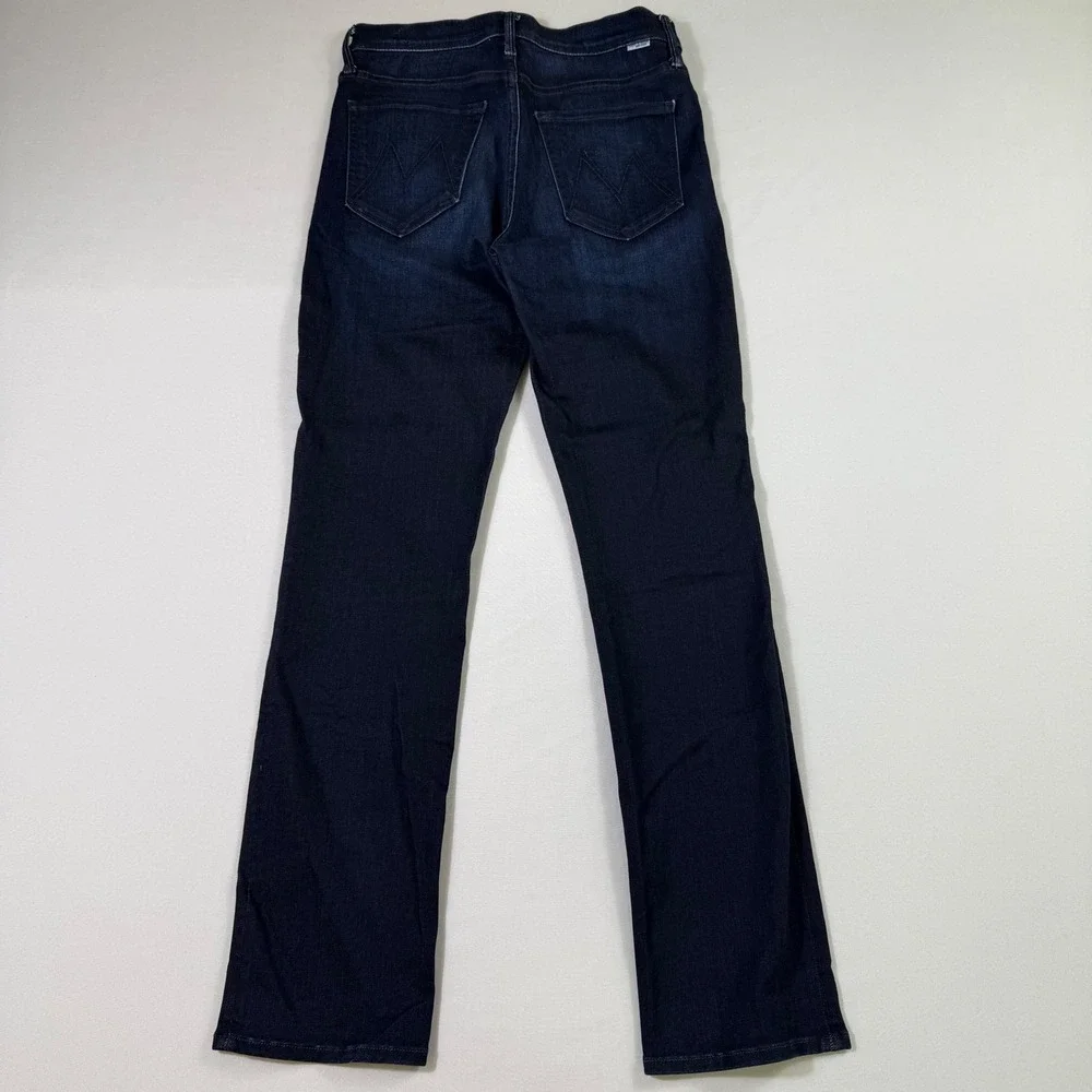 Mother Jeans The Mid Rise Dazzler Ankle Women 26 Now Or Never Dark Wash Straight
